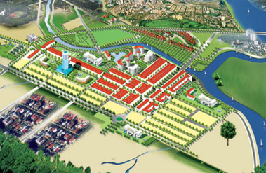 Residential area of North Phan Thiet Commercial Center, Binh Thuan province.